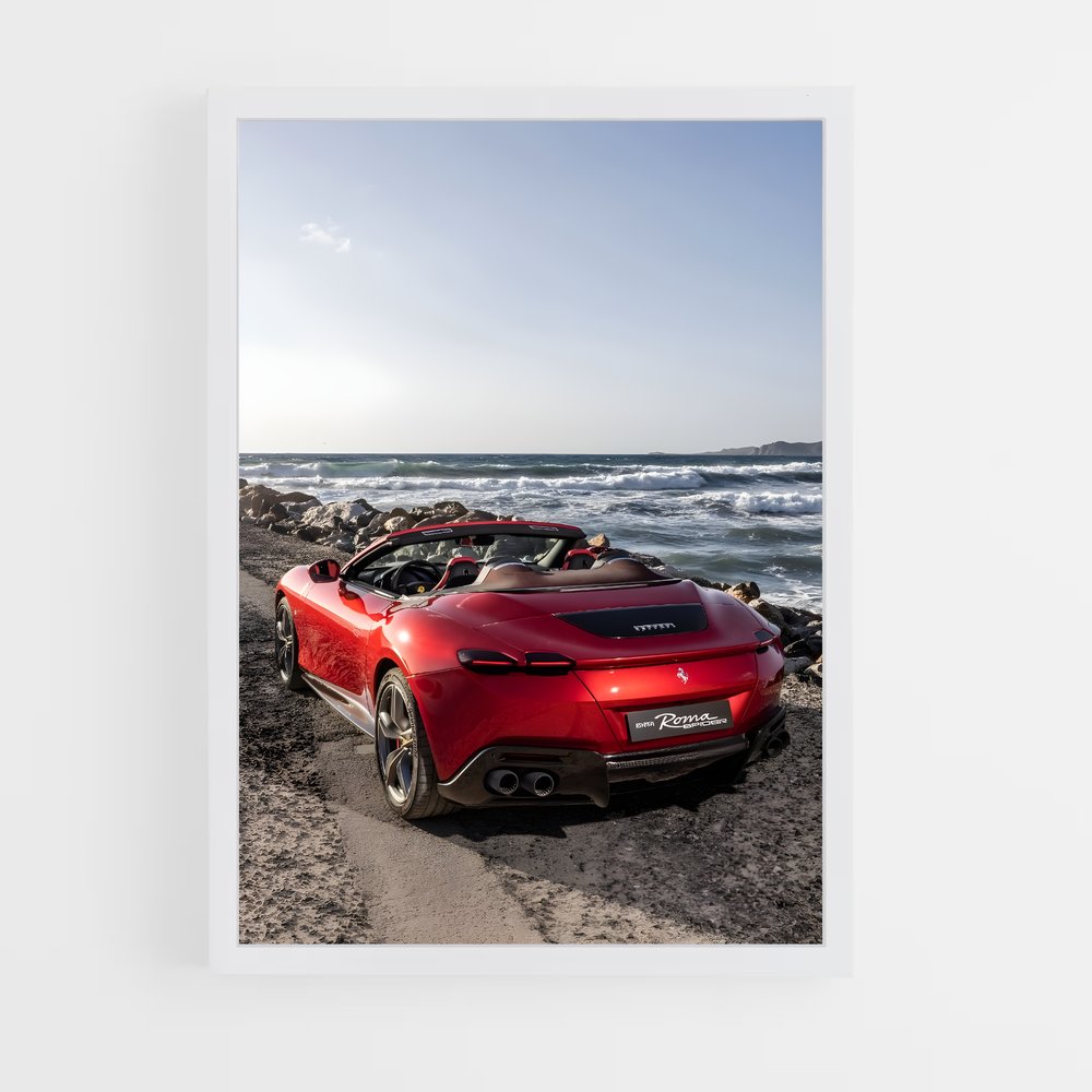 Poster Ferrari Spyder (vue 3)